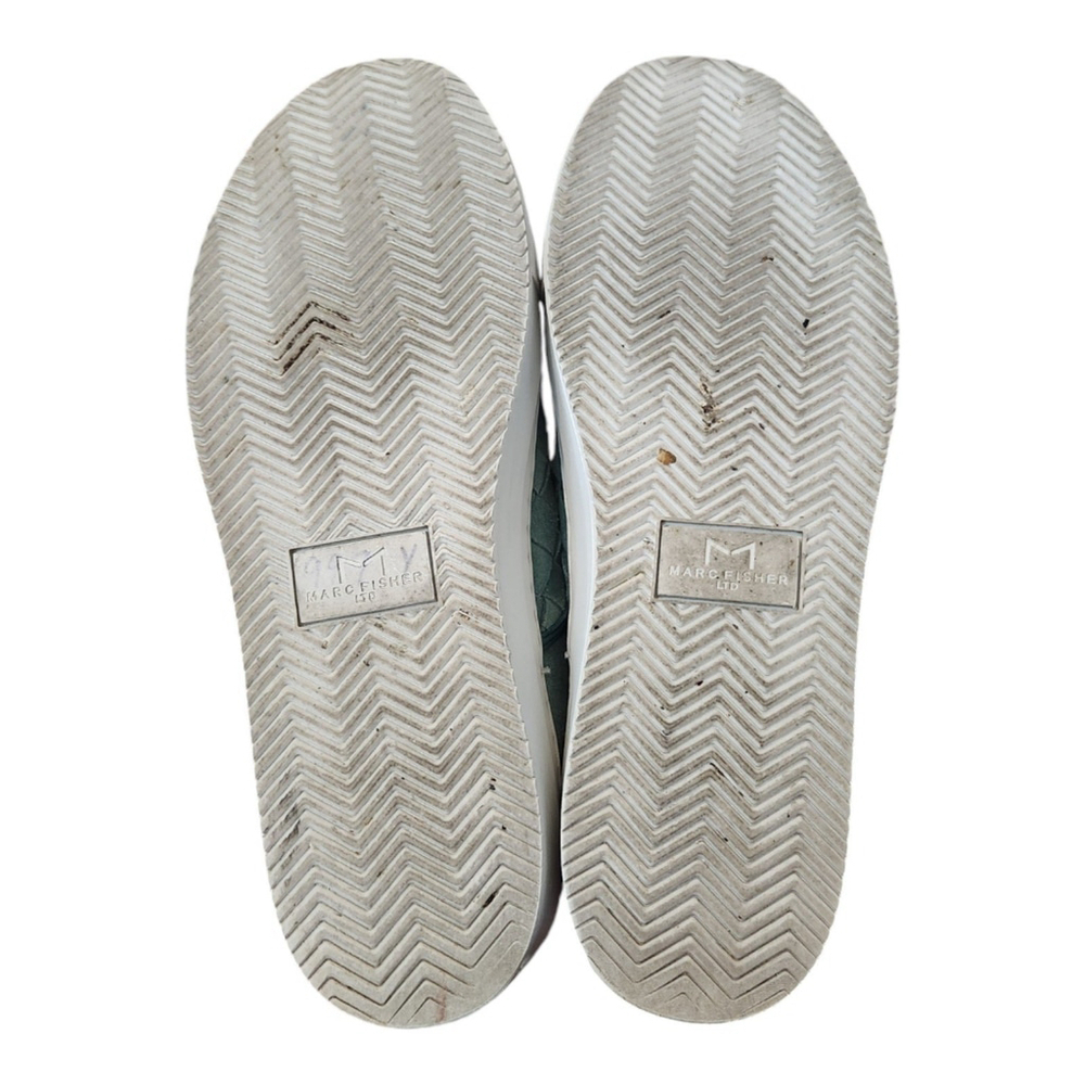 Marc Fisher LTD Calla Women's Suede Slip On Teal Mint Blue Green , Size 9 - Picture 10 of 12